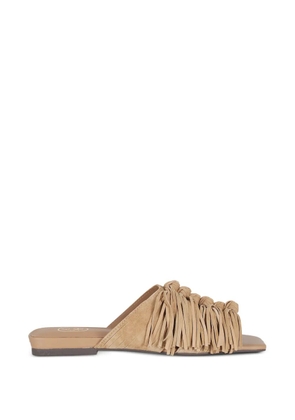 Ash Brigitte fringe braided sandals - Neutrals
