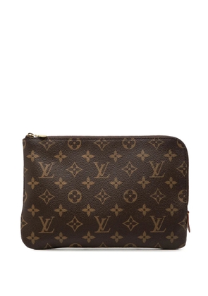 Louis Vuitton Pre-Owned 2018 Monogram Etui Voyageur PM clutch bag - Brown