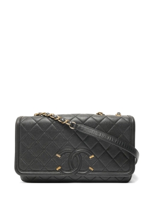 CHANEL Pre-Owned 2015-2016 Filigree chain shoulder bag - Black