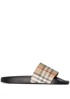 Burberry Vintage Check flat slides - Brown