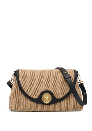Coccinelle Nikila Straw shoulder bag - Neutrals