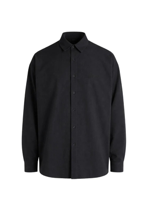 FEAR OF GOD ESSENTIALS logo-embroidered long-sleeve shirt - Black