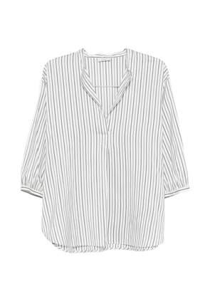 Peserico striped cotton blouse - White