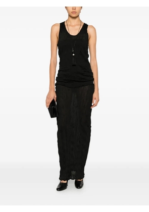 TOTEME crinkled tank top - Black