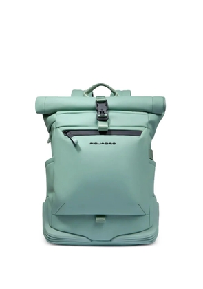 PIQUADRO water-resistant roll-top laptop 15,6 backpack - Green