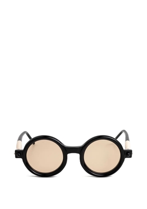 Kuboraum P1 round-frame sunglasses - Black