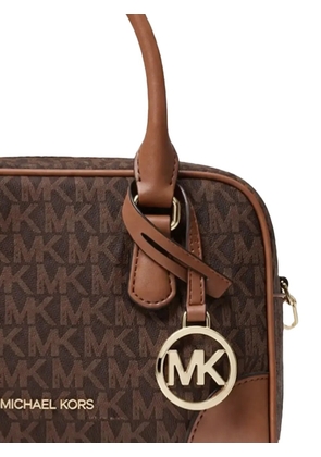 Michael Kors Monogram charm satchel bag - Brown