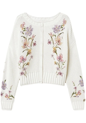 TWINSET floral-print cardigan - White