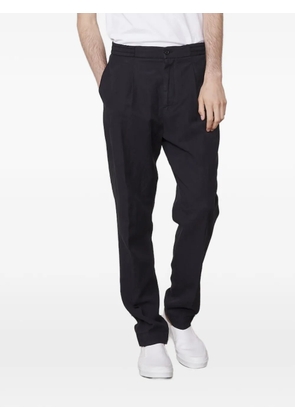 Officine Generale Drew pleated elasticated-waistband trousers - Black