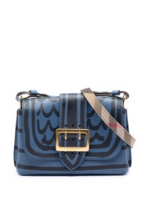 Burberry Pre-Owned 2000-2017 Small Printed Leather Medley Buckle crossbody bag - Blue