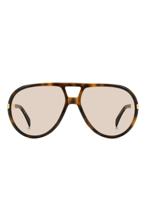DAVID BECKHAM EYEWEAR pilot-frame sunglasses - Brown