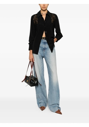 Chloé lace-panelled shirt - Black