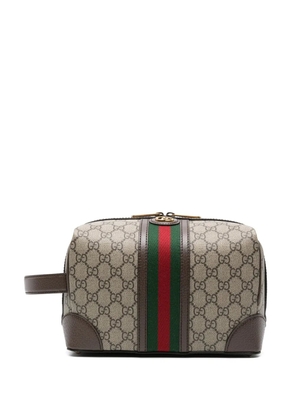 Gucci Savoy canvas wash bag - Neutrals
