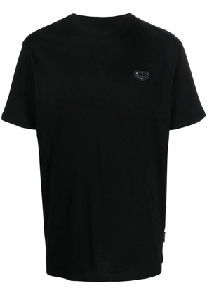 Philipp Plein logo-patch crew-neck T-shirt - Black