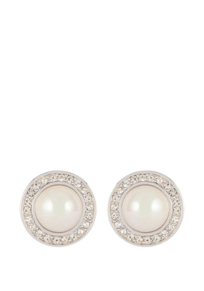Christian Dior Pre-Owned 1980 faux-pearl earrings - Silver