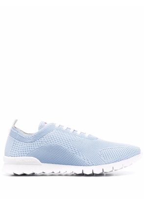 Kiton fly-knit low-top trainers - Blue