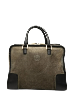 Loewe Pre-Owned 2011 Suede Amazona 32 handbag - Green