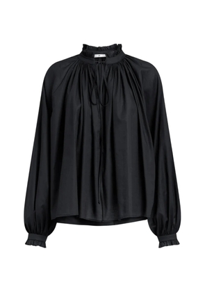PT Torino Claudia ruffled tie-fastening blouse - Black