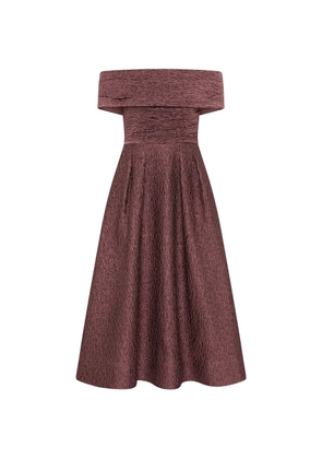 Rebecca Vallance Adalin off-shoulder midi dress - Purple