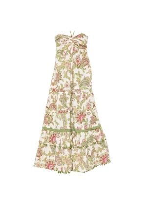 PHILIPPA 1970 Oriana floral-print maxi dress - White
