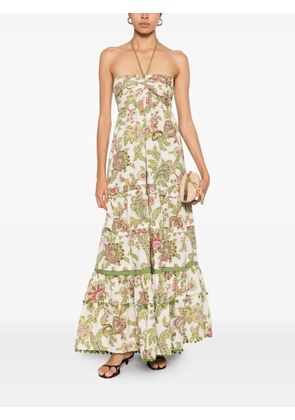 PHILIPPA 1970 Oriana floral-print maxi dress - White