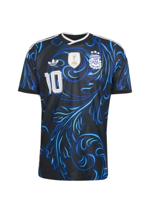 adidas scroll-print mesh T-shirt - Black