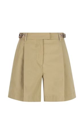 Burberry Vintage Check-trim pleated shorts - Neutrals