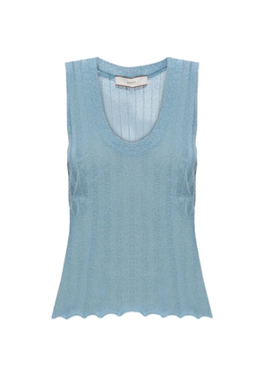 Akep ribbed-knit sleeveless top - Blue