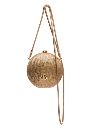 Isla crystal-embellished clutch bag - Gold
