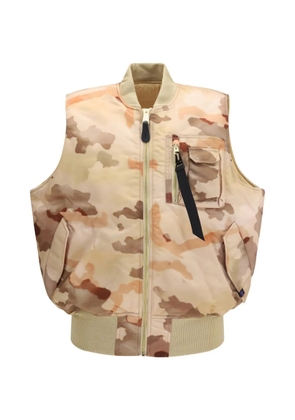 Alpha Industries MA-1 camouflage-print vest - Neutrals