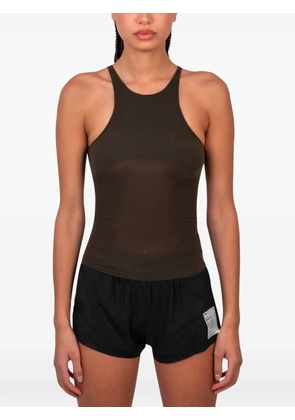 ROA racer-back stretch top - Brown