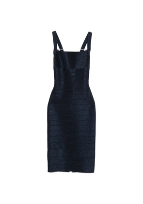 Herve Leger Neri square-neck mini dress - Blue