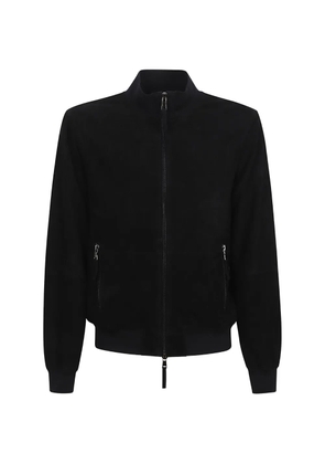 Sword suede zip-up jacket - Blue