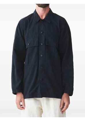 Sage De Cret flap-pocket button-up shirt - Blue