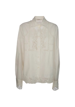 Ermanno Scervino lace-embroidered shirt - Neutrals