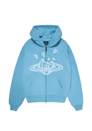 BROKEN PLANET zip-up hoodie - Blue