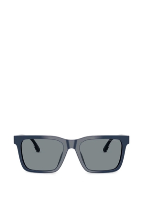 Emporio Armani shiny square-frame sunglasses - Blue