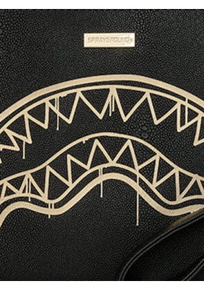 Sprayground That Gold Drap Shark Mouth clutch bag - Black