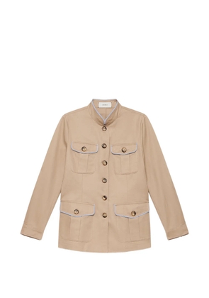 MALIPARMI contrast-piping jacket - Neutrals