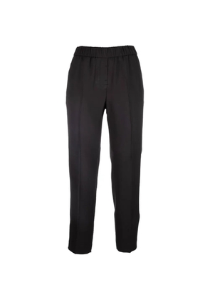 Peserico monili-chain elasticated-waist trousers - Black
