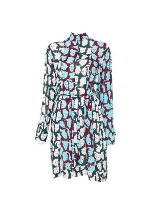 Missoni faces-print belted dress - Brown