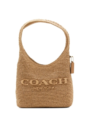 Coach Brooklyn logo-lettering shoulder bag - Neutrals