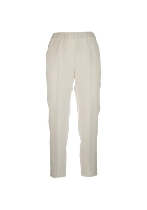 Peserico monili-chain elasticated-waist trousers - Neutrals