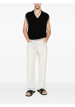 AMARANTO V-neck vest - Black