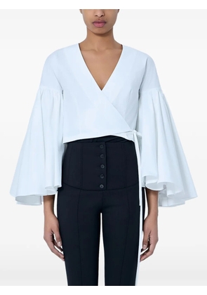 Jacquemus The Paysan wrap blouse - White