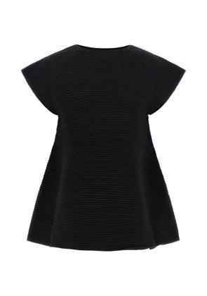 Issey Miyake Corrugated knit dress - Black