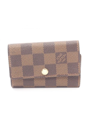 Louis Vuitton Pre-Owned 2010 Multiclés check key case - Brown