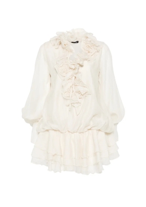 Cenere GB ruffled blouse - Neutrals