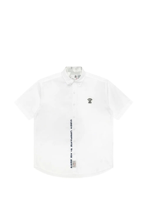 AAPE BY *A BATHING APE® logo-patch short-sleeve shirt - White