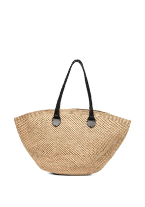 DRAGON DIFFUSION Brunella woven tote bag - Neutrals
